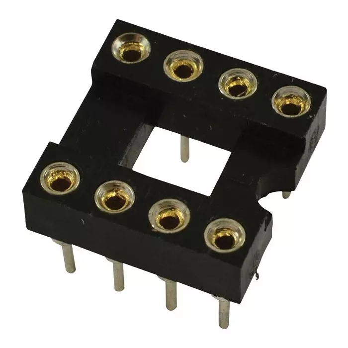 MULTICOMP PRO IC Sockets DIP SOCKET, 8POS, 2.54MM, TH, SPC15525