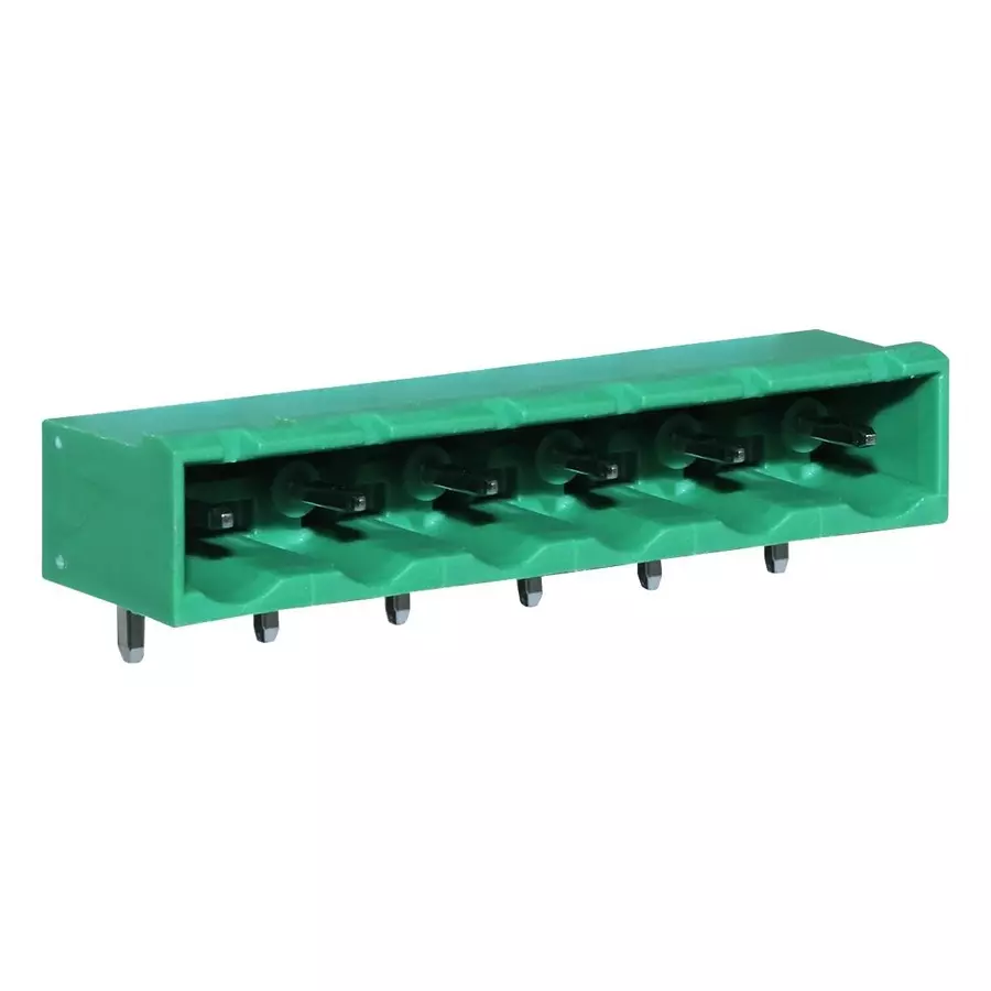 CAMDENBOSS Terminal Block, Header, R/A, 6Pos, Th, CTBP9558/6 (Pack of 10)