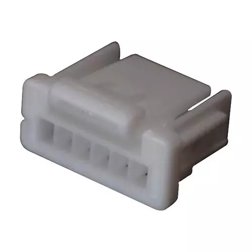 JST (JAPAN SOLDERLESS TERMINALS) Conn, Housing, Rcpt, 6Pos, 1Row, 1 mm, NSHR-06V-S (Pack of 100)