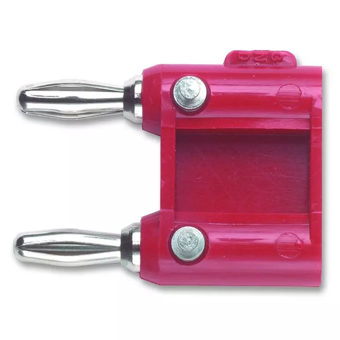 POMONA Adaptor, 2X, 4 mm+Cable, Ring, Red, MDP-S-2