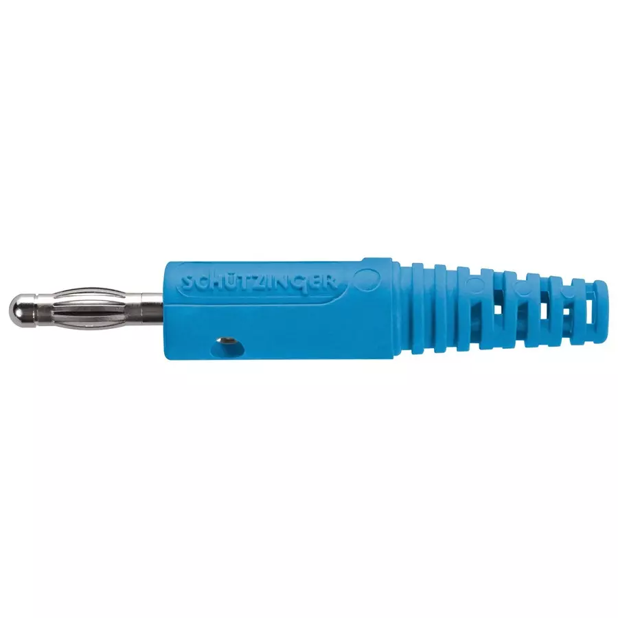 SCHUTZINGER CONN, BANANA, PLUG, 32A, BLUE, SCREW, FK 8 S NI / BL