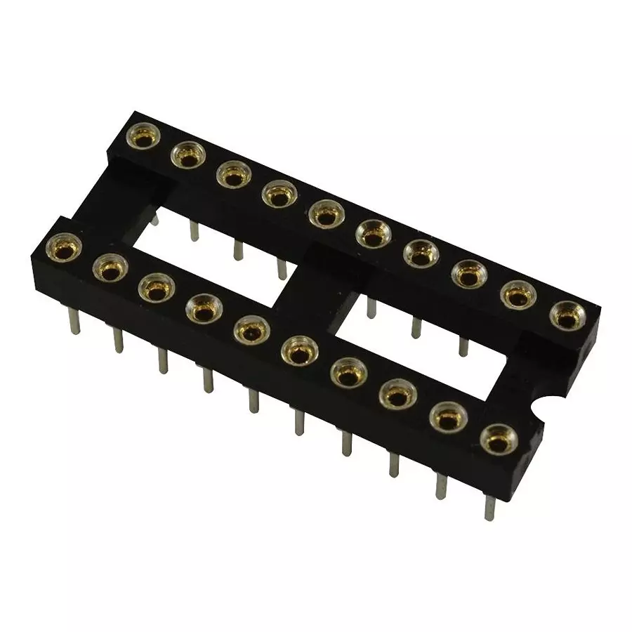 PRECI-DIP Dip Socket, 20Pos, 2.54Mm, Th, 110-87-320-41-001101 (Pack of 10)