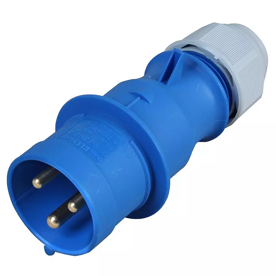 CEENORM Plug, Free, 240V, 32A, 2P+E, 21013-TLS