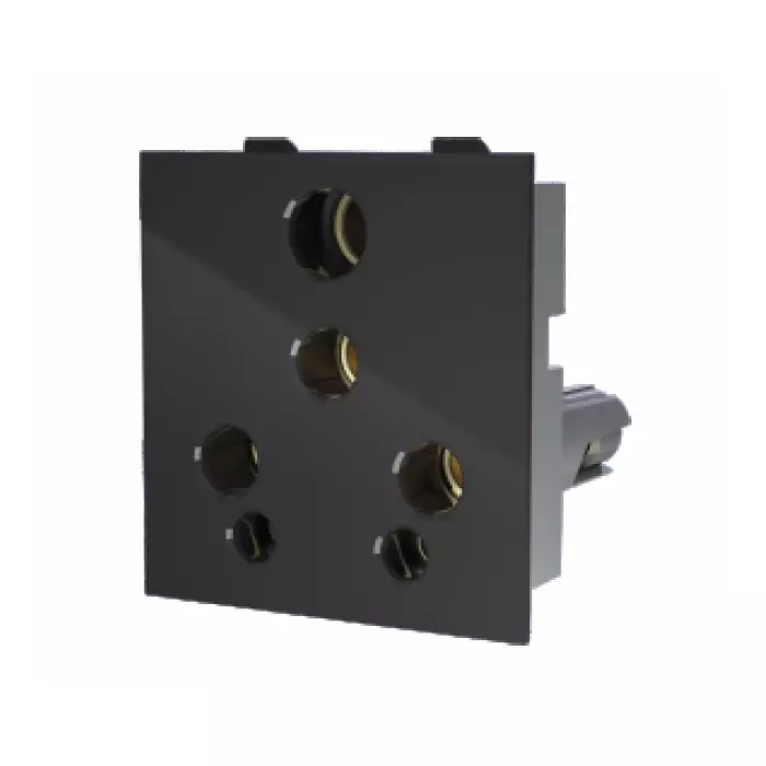 Cona StatuS 6 Pin Universal Socket 240 V 6/16 A Current Black, 22041