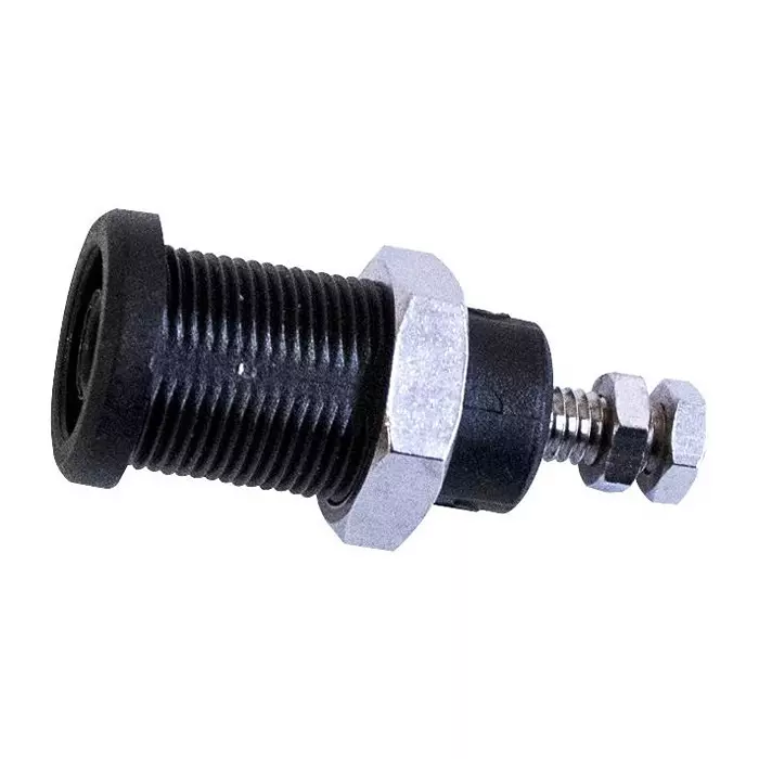 MUELLER ELECTRIC CONN, BANANA, JACK, 36A, STUD, BLK, BU-P72930-0.