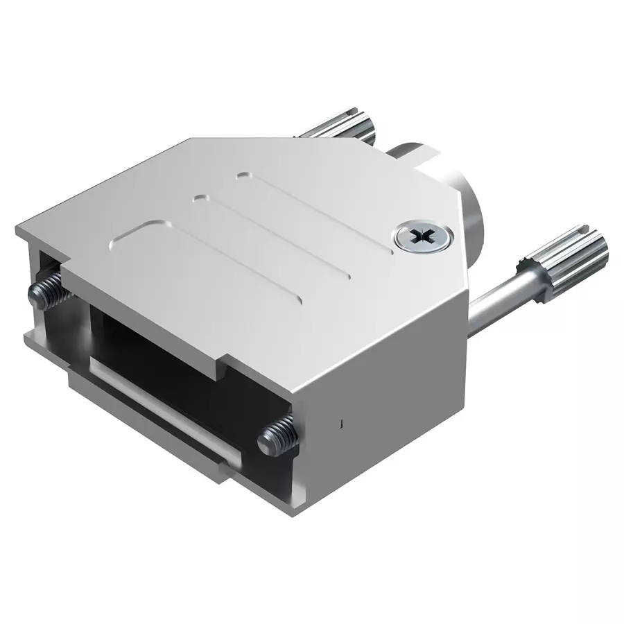 POSITRONIC D SUB BACKSHELL, 180 DEG, SIZE DA, D15000DTE40/AA.