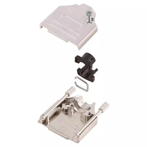 MH CONNECTORS D-SUB HOOD, TOP ENTRY, DD, ZINC ALLOY, MHDTZK50-K