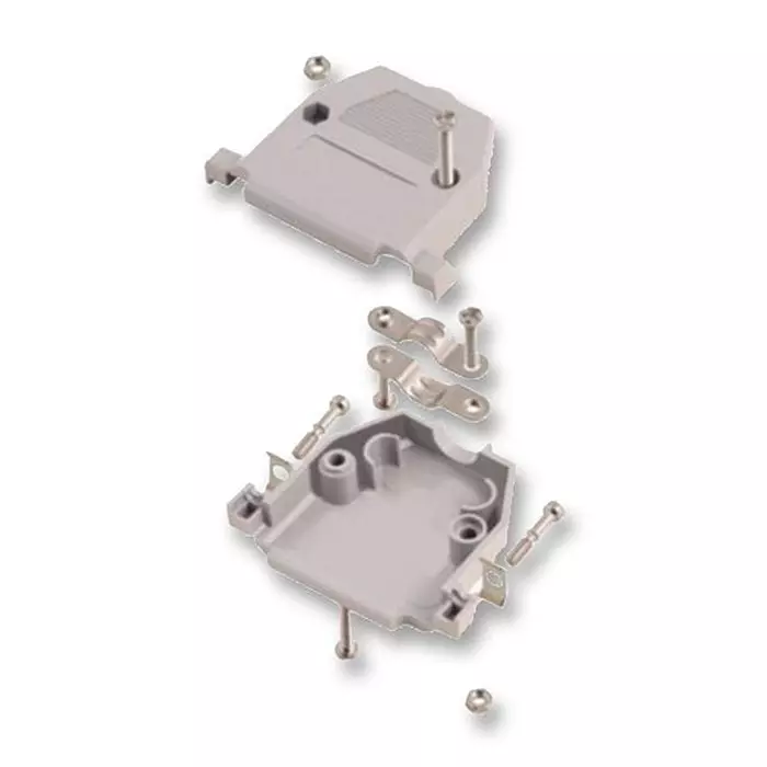 MH CONNECTORS BACKSHELL, D, GREY, 25WAY, MHCCOV-25SCL-LG (Pack of 10)