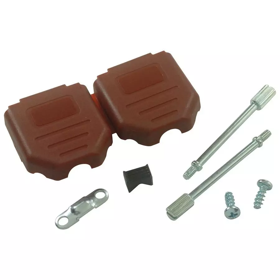 MH CONNECTORS BACKSHELL, D, RED, 9WAY, MHDPPK9-R-K