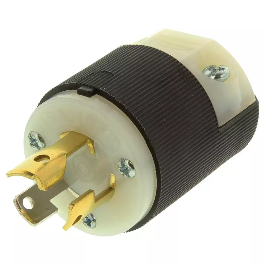 HUBBELL WIRING DEVICES CONNECTOR, POWER ENTRY, PLUG, 15A, HBL4720C