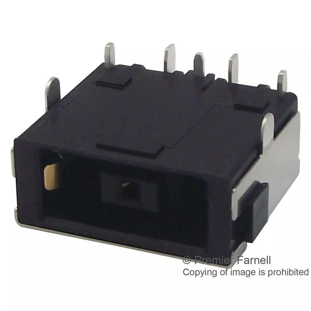 TE CONNECTIVITY Dc Power Jack, 10.7A, 25Vdc, Yellow, 1-2129458-1