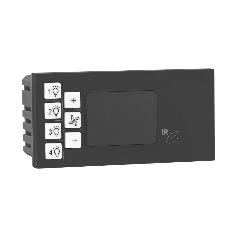 Legrand Remote Control Unit for Light & Fan Allzy 4 Module Matt Black, 6812 54