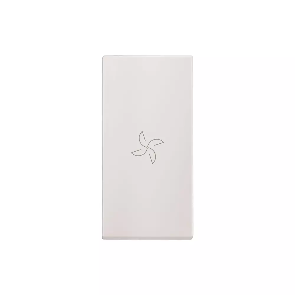 Legrand Switch with Fan Marking Myrius Classic White 6 Amp 1 Module 1 Way, 6792 04