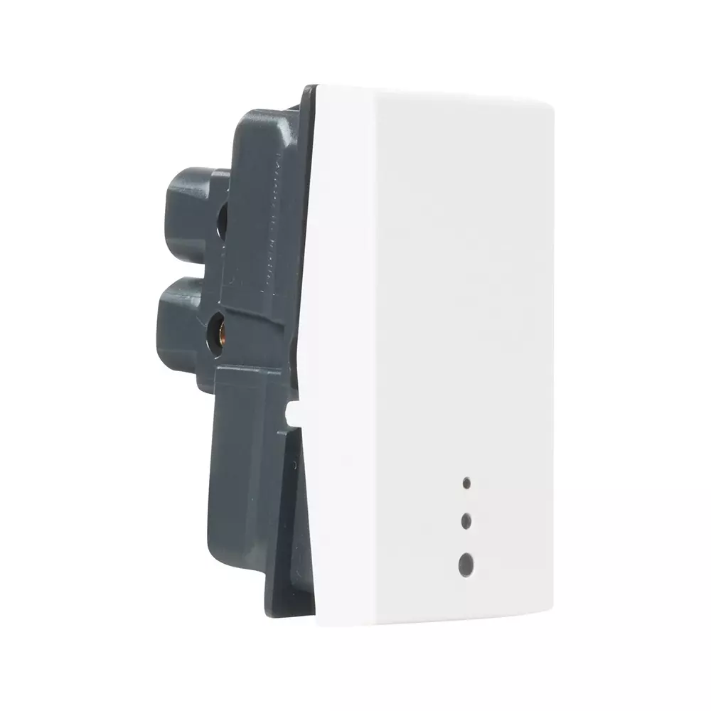 Legrand Switch with Indicator Myrius Classic White 10 Amp 1 Module 1 Way, 6793 02 (Pack of 20)