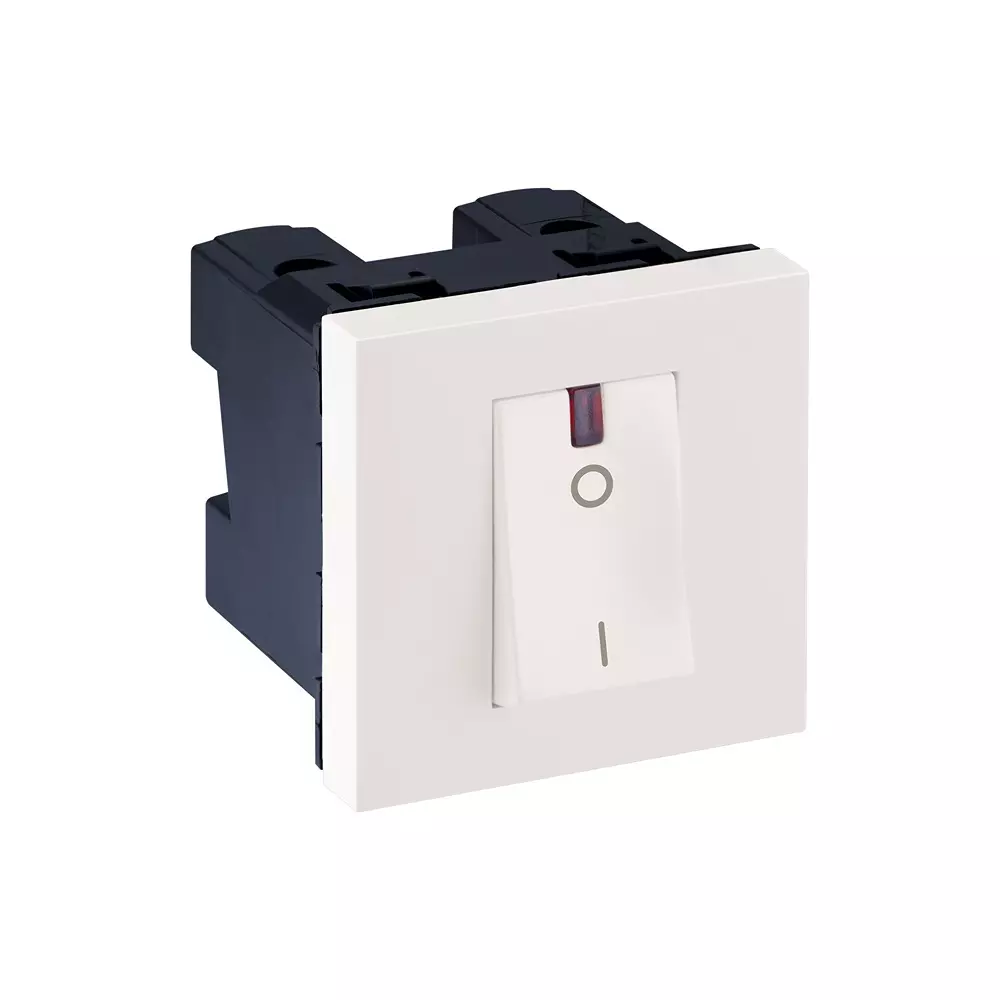 Legrand Switch with Indicator Myrius Classic White 32 Amp 2 Module 2 Pole, 6792 17