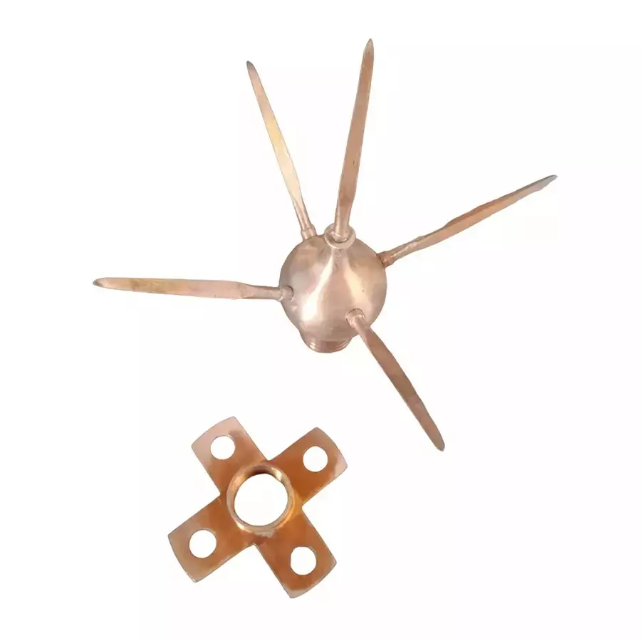 NISAN Lightning Arrester Copper Bonded 52x52 mm Ball Size 100 W Brown, 721590