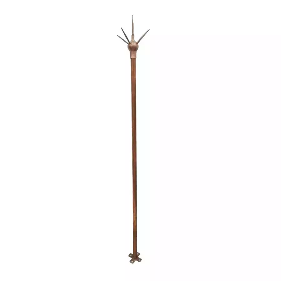 NISAN Lightning Arrester Copper Bonded 52x52 mm Ball Size 100 W Brown, 721590