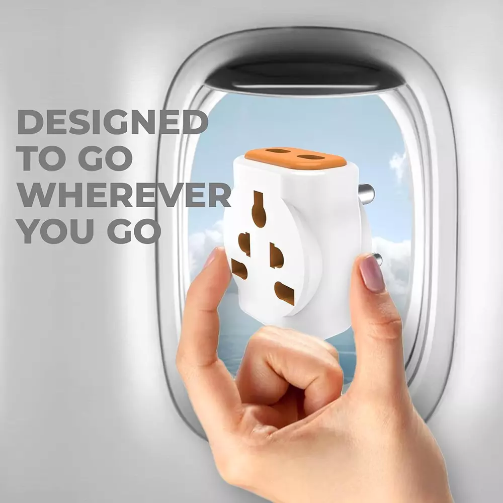 Hi-Fi Dingo 3 Pin Multi Plug Universal 6 A Current White, Red (Pack of 2)