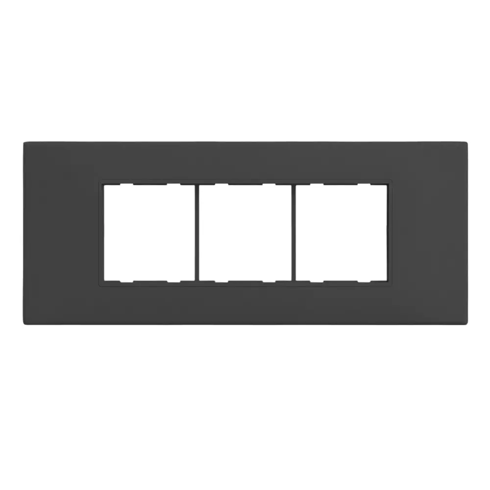 Cona Trimm Modular Plate Black 6 Modules, TMM 1105 (Pack of 10)