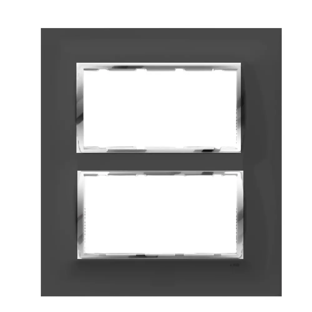 Cona Glasglow Glass Effect Modular Plate Black 8 Modules(Square), GGM 1109 (Pack of 10)