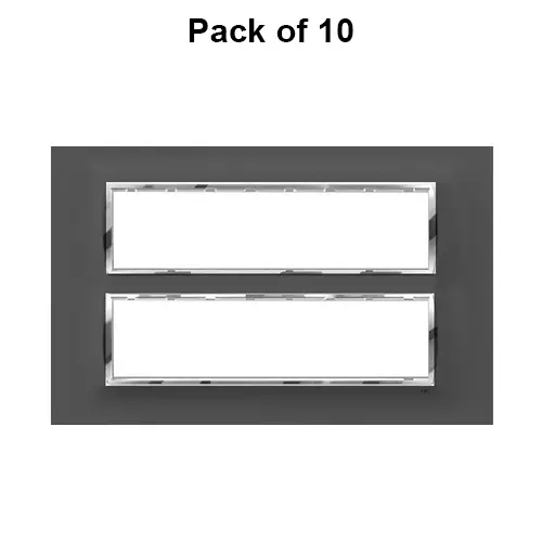 Cona Glasglow Glass Effect Modular Plate Black 16 Modules, GGM 1116 (Pack of 10)