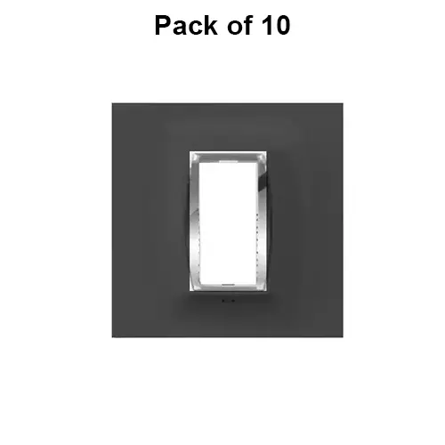 Cona NuGlow Modular Plate Black 1 Module, MN 1101 (Pack of 10)