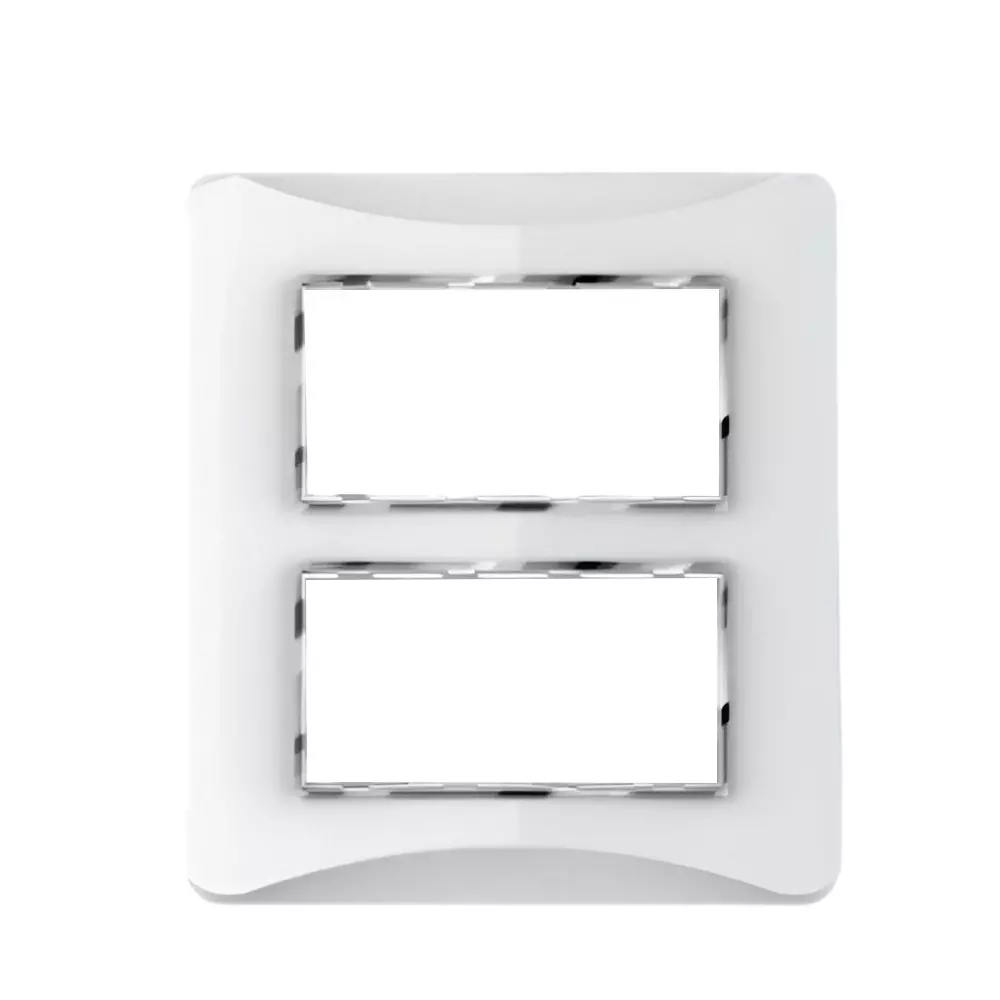 Cona Smooth Glow Modular Plate White 8 Modules(Square), SG 1109 (Pack of 10)