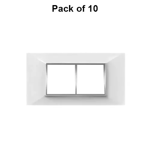 Cona Amaze Modular Plate White 4 Modules, AW 1204 (Pack of 10)