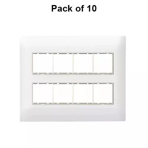 Cona Sleekwood Modular Plate White 16 Modules (Big), SWN 1118 (Pack of 10)