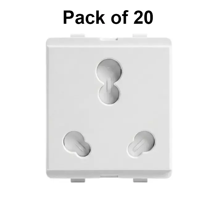 cona-universal-socket-with-shutter-oura-series-white-16-amp-pack-of-20-pcs