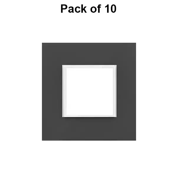 Cona Silque Modular Metal Plate Black 2 Modules, ORMM 1102 (Pack of 10)