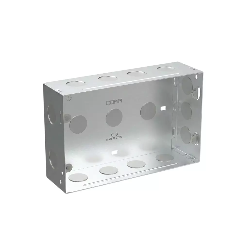 Cona Connex Gang Box Silver 12 Modules, CMB 1107 (Pack of 10)