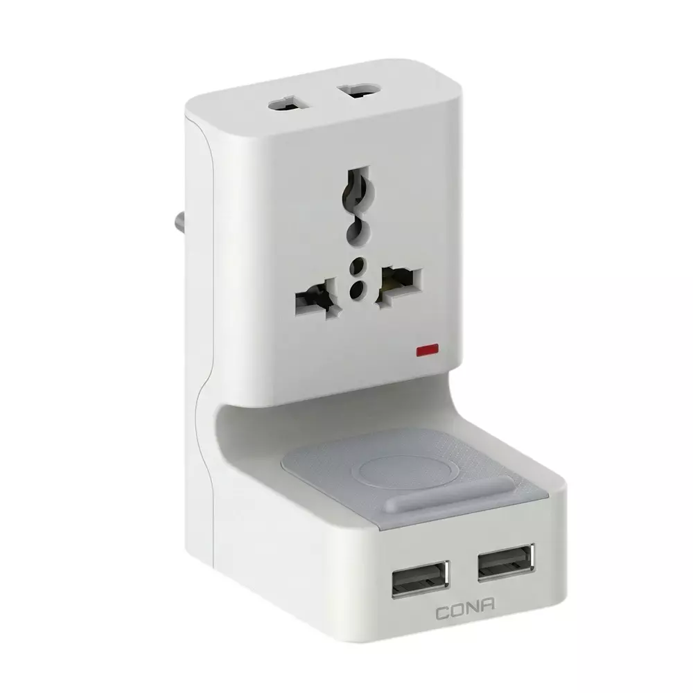 Cona MultiPlug Standy White, MP-5023 (Pack of 10 Pcs)