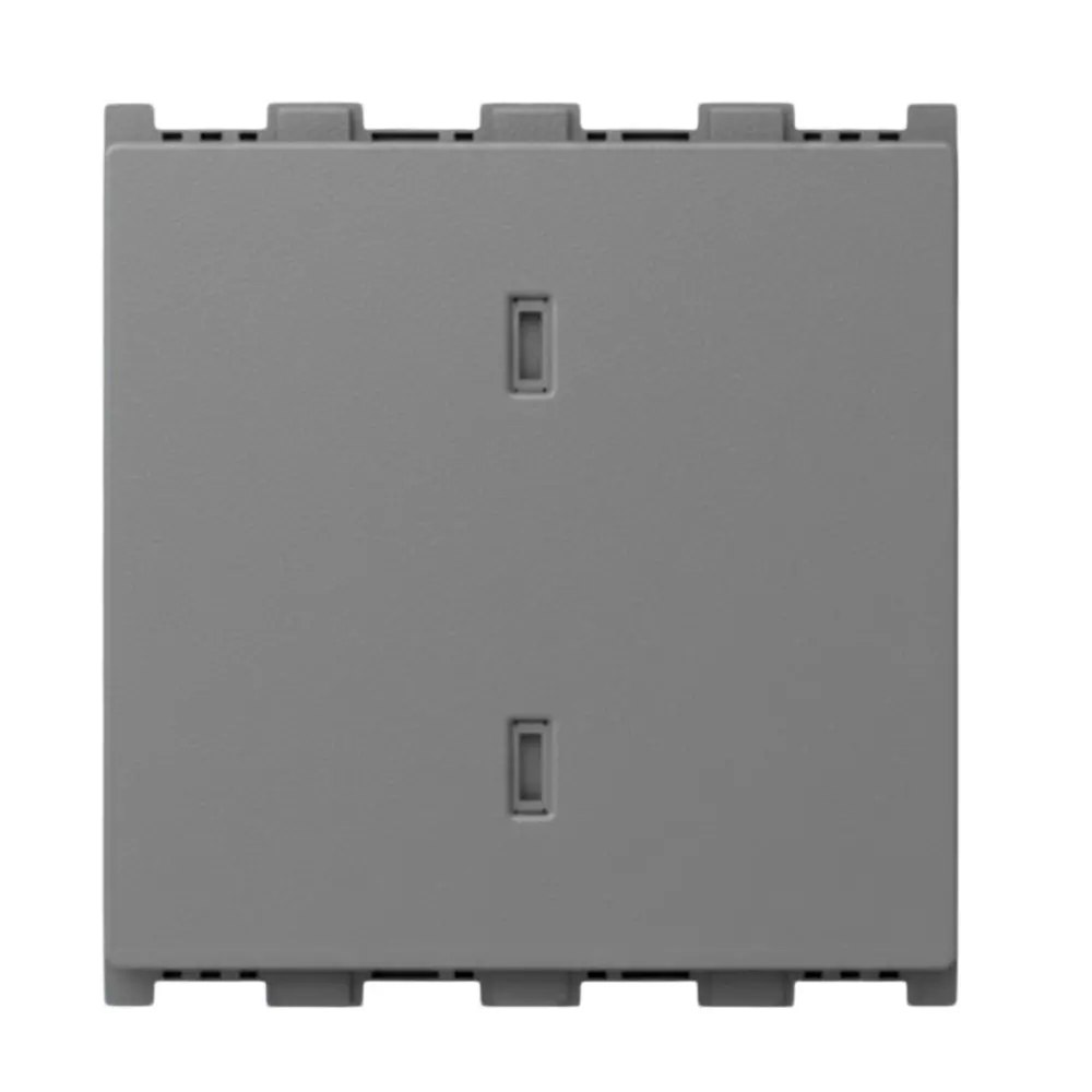 Anchor Roma Urban Switch 2 Module 2 Way 10AX Graphite Black PVC Plastic for Industrial Use, 66202GB