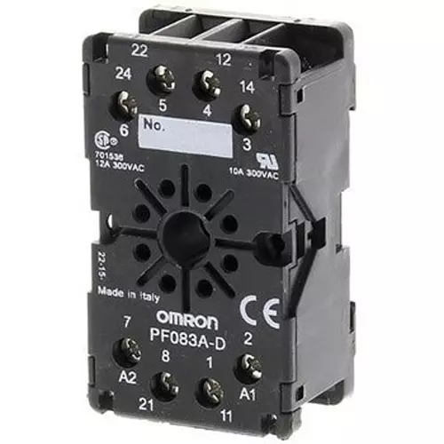 Omron Relay Socket 300 V Rated Voltage, PF083AD
