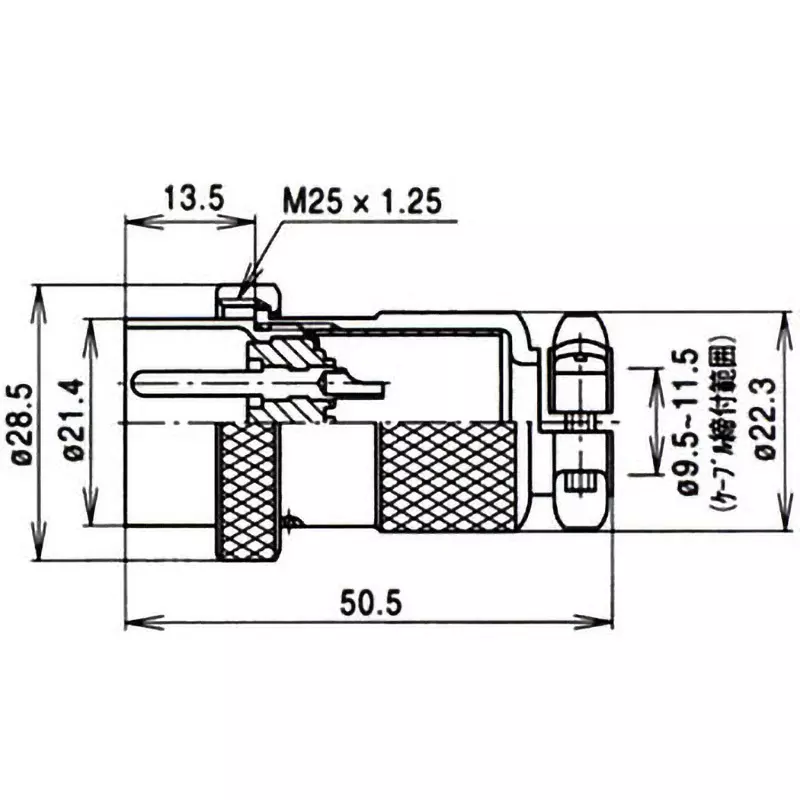nanaboshi-large-metal-connector-straight-plug-ncs-253-pm