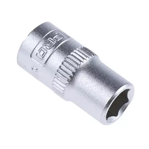 RS PRO Socket Chrome Vanadium Steel Sand Blasted 1/4 Inch Square Hexagon 10 mm, 2658299 (Pack of 10)