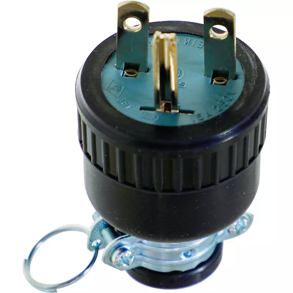 TRUSCO Rubber Plug 250 V Rated Voltage 15 A Rated Current 2 CT0.75 to 2 VCT1.25.2 Suitable Wire, TME2547-N