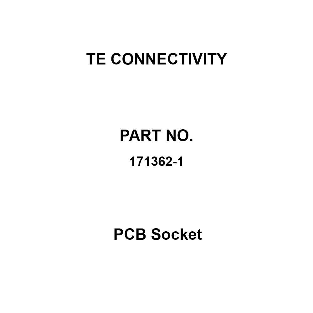 TE CONNECTIVITY PCB Socket Solder Connection 13 Pole, 171362-1 (Pack of 10)