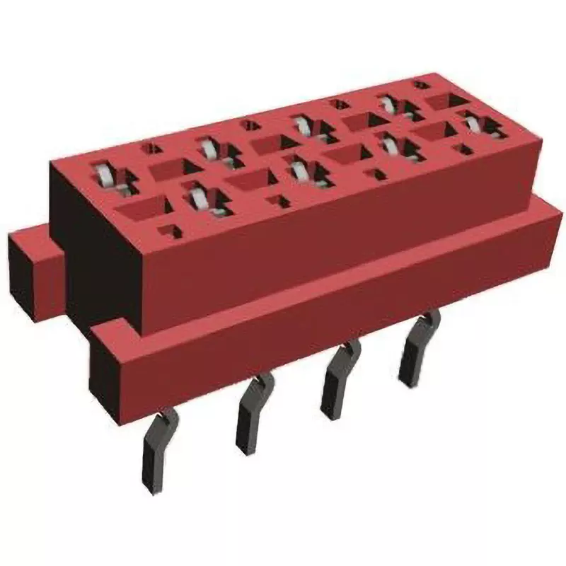 TE CONNECTIVITY PCB Socket Solder Connection 8 Pole, 7-215079-8 (Pack of 250)