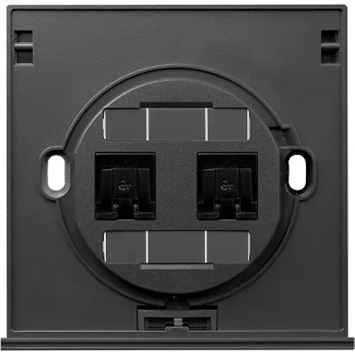 Schneider Electric ULTI Impress RJ45 Data/Voice Socket Module 2 Gang Polycarbonate, UD32TD000