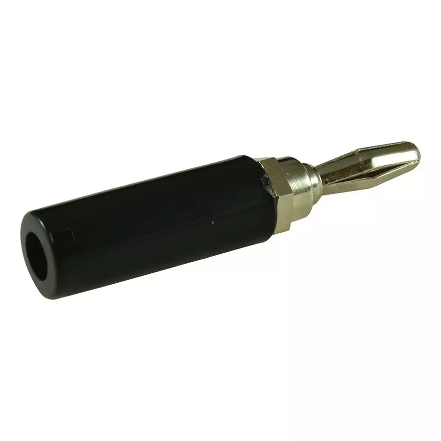 MULTICOMP PRO Banana Plugs & Jacks BANANA PLUG, SOLDER, BLACK, SPC15374