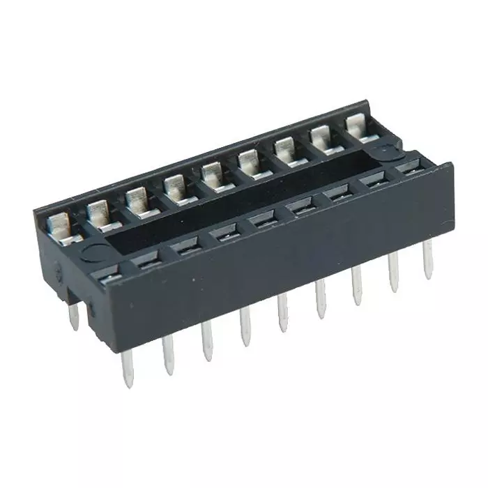 MULTICOMP PRO IC Sockets DIP SOCKET, 18POS, 2ROW, 2.54MM, TH, SPC15500 (Pack of 10)
