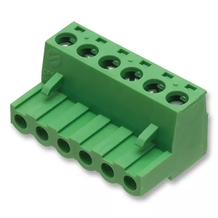 CAMDENBOSS Terminal Block, Pluggable, 6Pos, 12Awg, CTB9208/6