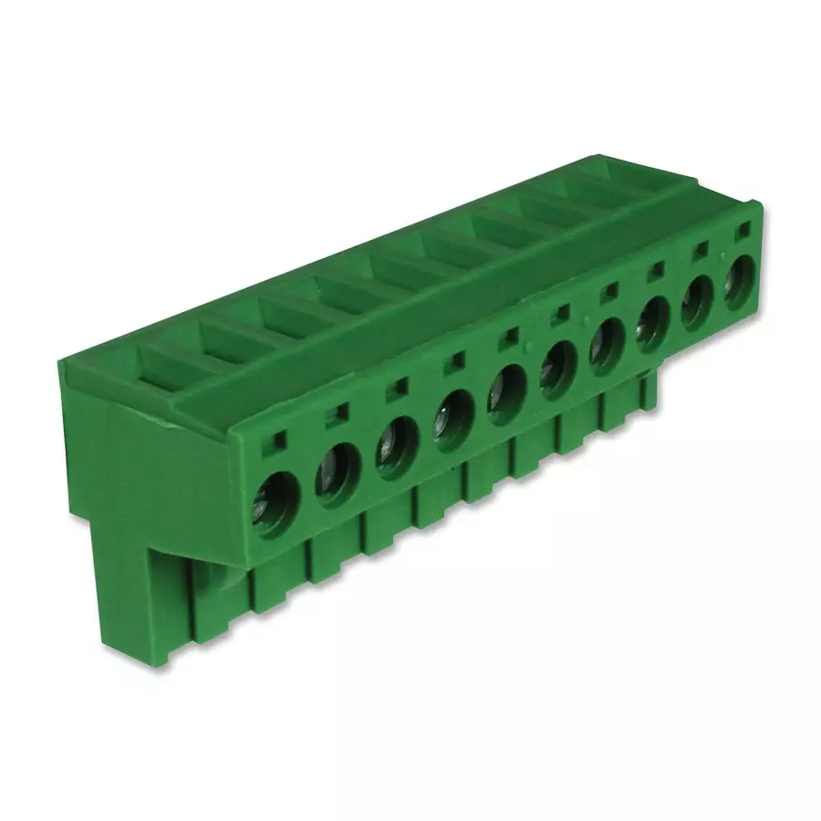 CAMDENBOSS Terminal Block, Pluggable, 10Pos, 12Awg, CTB9208/10