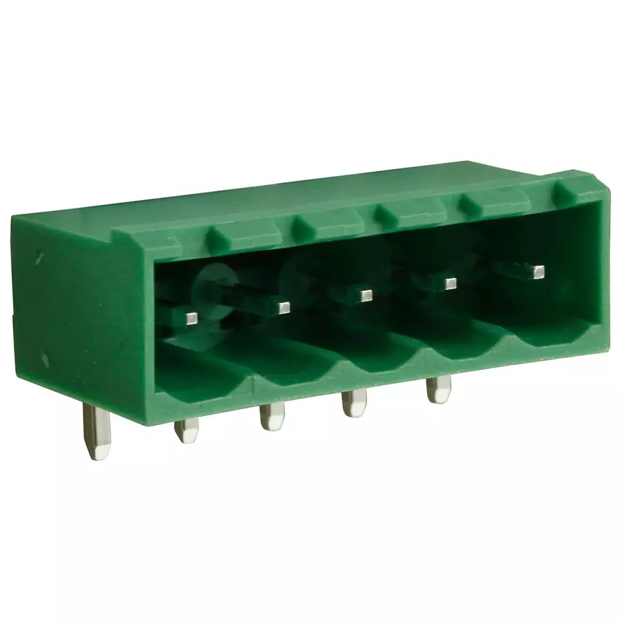 CAMDENBOSS Terminal Block, Header, 5Pos, R/A, Th, CTBP9350/5 (Pack of 10)
