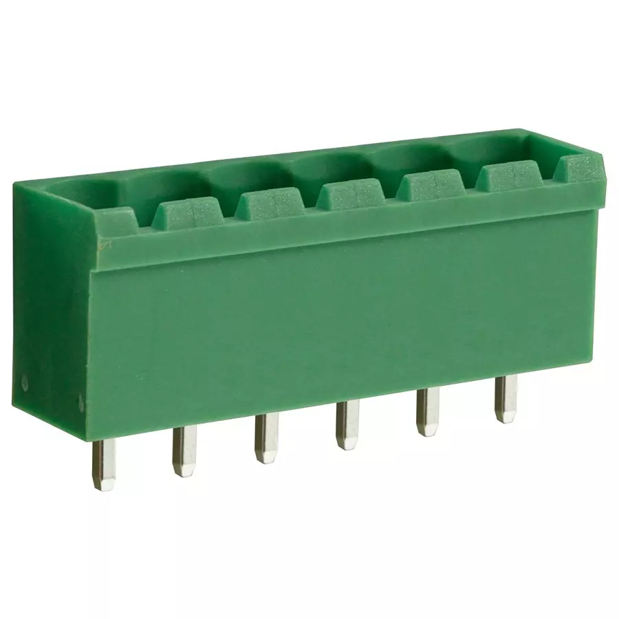CAMDENBOSS Terminal Block, Header, 6Pos, Th, CTBP9308/6 (Pack of 10)