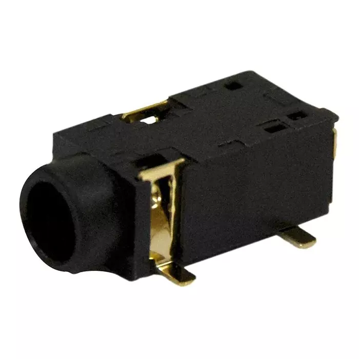 SWITCHCRAFT/CONXALL Phone Audio Conn, 3.5 mm R/A Jack, 3Pos, 35RASMT3BHSNTRX