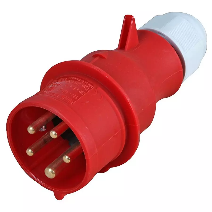 CEENORM Plug, Free, 415V, 16A, 3P+N+E, 203-TLS