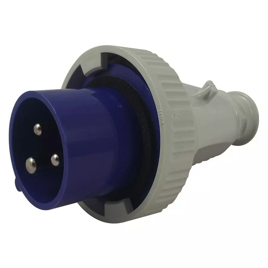 WALTHER Plug, Free, 230V, 16A, 2P+E Way, 219306